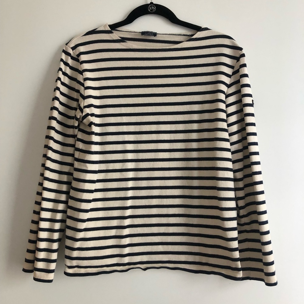 Saint James for Jcrew Cream and Blue Sweartshirt